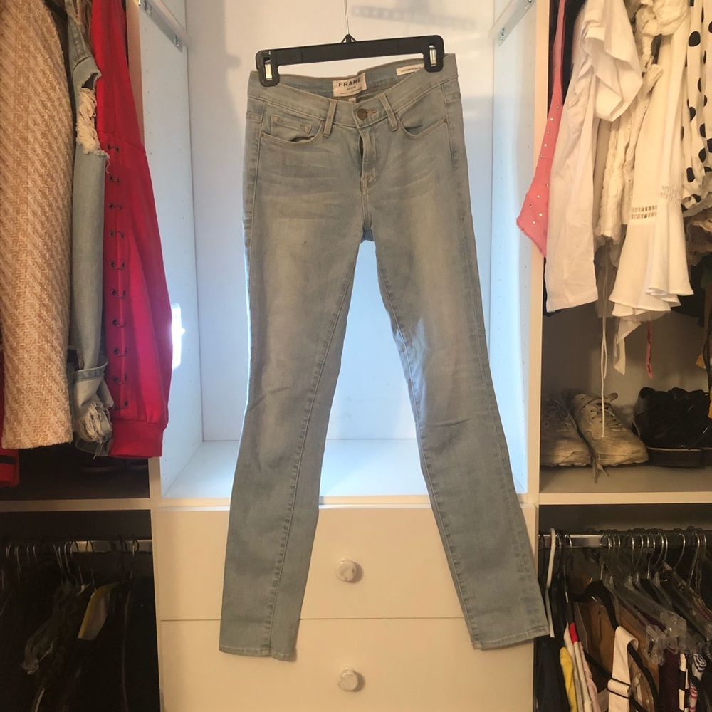 Frame LA Light Wash Low Rise Jeans